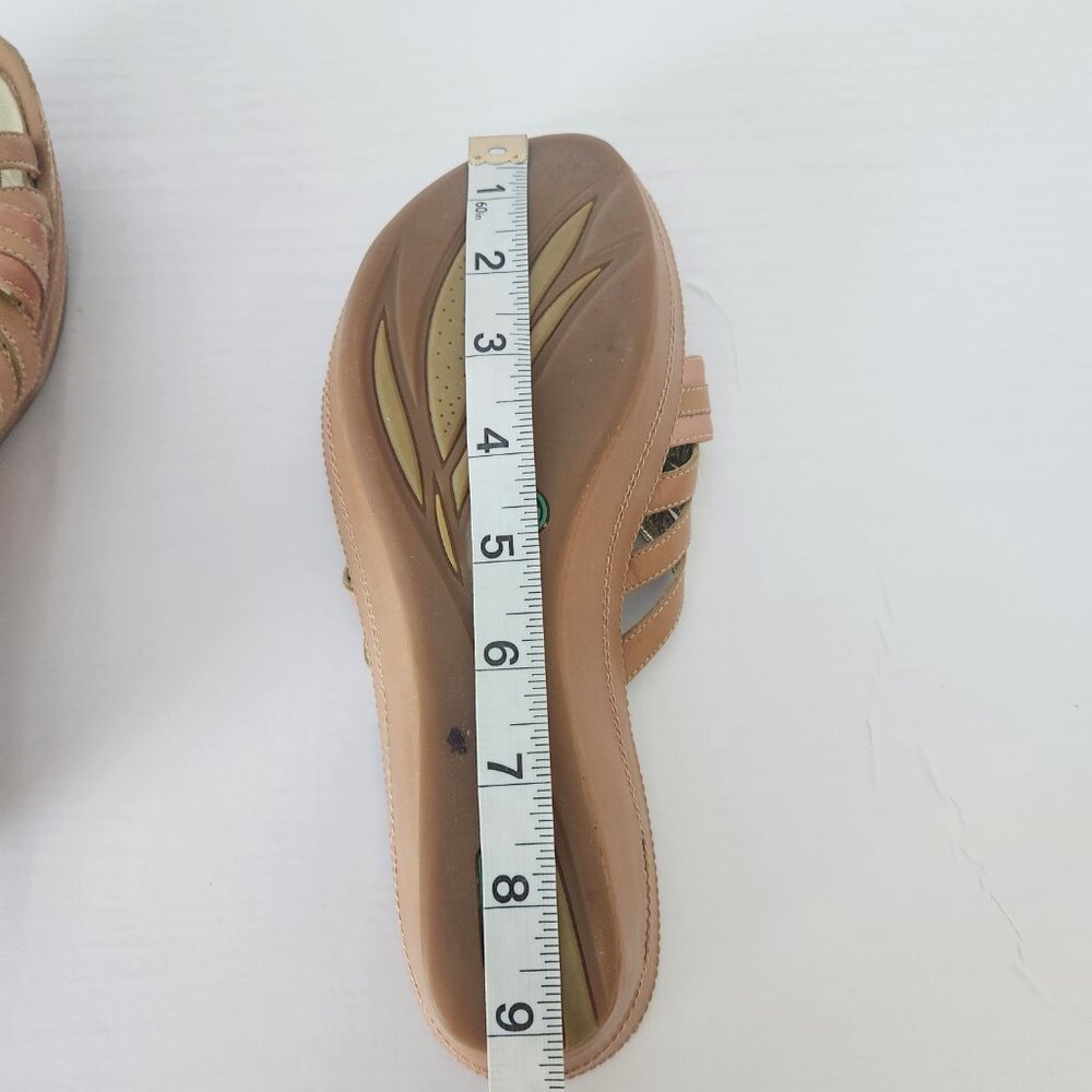 Cole Haan G Series Women’s Tan Leather Buckle Sandals Shoes Size 9B - Picture 5 of 7